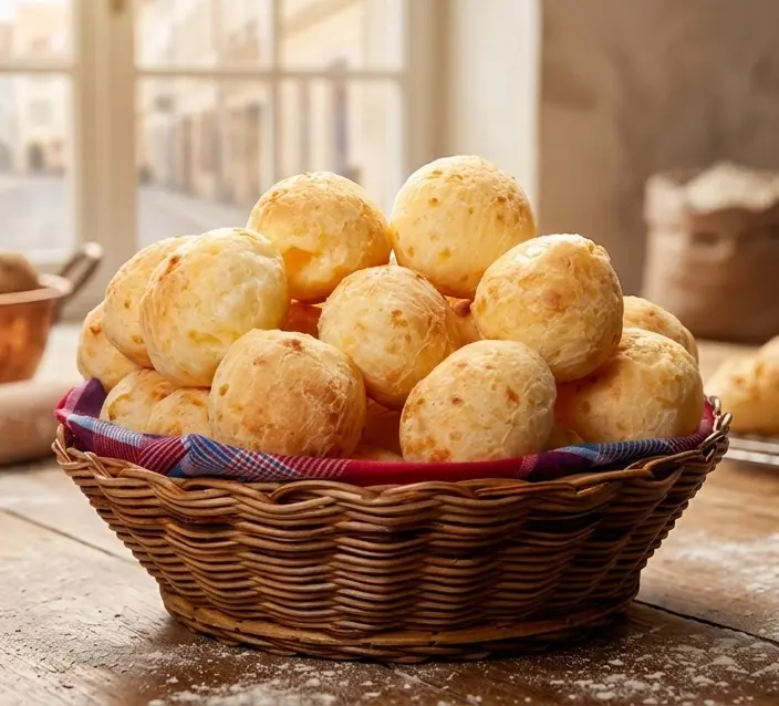 Linha de pão de queijo Trigomix — tradicional, palito, lanche e chipa